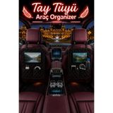 UYDEE Araç İçi Koltuk Arkası Organizer Koruyucu Kılıf Eşya Düzenleyici Tablet Tutucu Organizer Araç İçi Organizer Tablet Tutucu Koltuk Arkası Düzenleyici Araba Oto Organizer Çok Cepli Universal