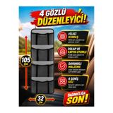 UYDEE Kapı Arkası Organizer Gri 4 Gözlü Askılı Dolap İçi Düzenleyici File Cepli Çok Amaçlı Saklama Organizeri Banyo Mutfak Oyuncak Kozmetik Düzenleyici Ev İçi Düzenleyici Dolap İçi Düzenleyici