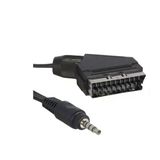 Uydu Alıcısı Av Kablo (0,5.1,2 Mm) Stereo Erkek-Scart Kablo 45 Cm Kısa Jack (Tivibu İçin)