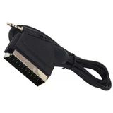 Uydu Alıcısı Av Kablo ,(0,9.1,5 Mm) Stereo Erkek-Scart Kablo 45 Cm Uzun Jack