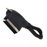 Uydu Alıcısı AV Kablo 3.5 Mm Stereo Erkek-Scart Kablo 1.2 Metre Uzun Jack