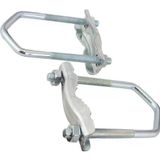 Uydu Çanak Anten Balkon Kelepçesı Kısa 10 Cm, 2 Li Set
