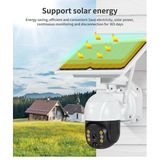 Uygulamalı Gece Görüşlü Solar Güneş Enerjili Kamera Akıllı Dış Mekan Güvenlik Kamerası