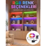 uygun 5 Metre Kumandalı RGB LED Şerit 2835 SMD Dekoratif TV Oda Masa Arkası Aydınlatma popüler