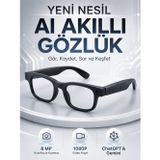 uygun Akıllı Gözlük 8 MP Kameralı 1080P Video Kayıt WiFi Bağlantılı Çift Mikrofonlu Gürü