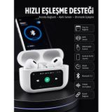 uygun Dokunmatik Ekranlı ANC/ENC Yeni Nesil Pro Bluetooth Kulaklık Dokunmatik Ekran Yeni Nesil pop