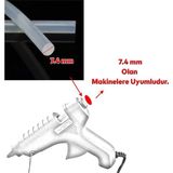 Uygun Elektronik 10 Adet Mum Sıcak Silikon, 7mm - 30CM Ince Şeffaf Silikon - Option-1 - Ahşap