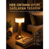 uygun Kablosuz Renkli Masa ve Gece Lambası Altın Rengi Dokunmatik Led Lamba popüler