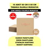 Uygun Kutu ve Ambalaj 10 Adet 60cm x 60cm Baskısız Tabaka Oluklu Mukavva, Çocuk Etkinlik Kartonu, Maket Kartonu, Kargo Kartonu
