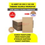 Uygun Kutu ve Ambalaj 10 Adet 85cm x 102cm Baskısız Tabaka Oluklu Mukavva, Çocuk Etkinlik Kartonu, Maket Kartonu, Kargo Kartonu