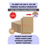 Uygun Kutu ve Ambalaj 10 Adet 85cm x 125cm Baskısız Tabaka Oluklu Mukavva, Çocuk Etkinlik Kartonu, Maket Kartonu, Kargo Kartonu