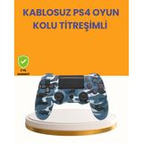 uygun PS4 Kablosuz Oyun Kolu Gecikmesiz Bağlantılı Ergonomik Tasarımlı popüler