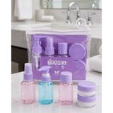 uygun Şeffaf Seyahat Dolum Şişesi Seti 5 Parça Kozmetik Organizer popüler