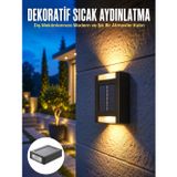 uygun Solar Güneş Enerjili Çift Taraflı Duvar Lambası Çift Taraflı Duvar Lamba Güneş Enerji