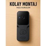 uygun Wi-Fi Akıllı Görüntülü Kapı Zili | HD Kamera, Gece Görüşü ve Telefon Bildirimli pop