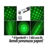 Uygun Yeşil Lazer Pointer 500 Mw 50 Km Etkili 5 Başlıklı