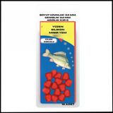 Uyguna-Yakala 10 Adet - Mini Çilek Kokulu Yüzen Silikon Mısır Yem-0621