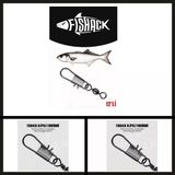 Uyguna-Yakala 12 Adet Fishack Paslanmaz Klipsli Firdondu Fume No: 7-Rdn.045
