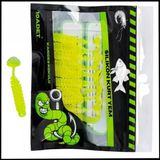 Uyguna-Yakala 1,5G 45Mm -10 Adet Silikon Kurt Yem Uv Silikon - Karides Kokulu-Fluo Yeşil -1002-Fg