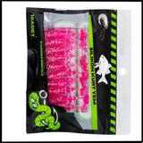 Uyguna-Yakala 1,5G 45Mm -10 Adet Silikon Kurt Yem Uv Silikon - Karides Kokulu-Pembe -1002-15
