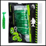Uyguna-Yakala 1,5G 45Mm -10 Adet Silikon Kurt Yem Uv Silikon - Karides Kokulu-Yeşil -1002-Cg
