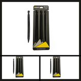 Uyguna-Yakala 18 Cm Siyah 4 Adet Alpinist Aluminyum 6061 Cadir Kazigi-Dır.086