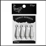 Uyguna-Yakala 25Gr - (100Gr Paket) Dip Kurşunu - Armut Olta Kurşunu - Sun.137