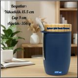 Uyguna-Yakala 500 Ml -Lacivert Çelik Yemek Termosu-Erm.207