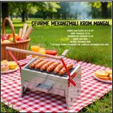 Uyguna-Yakala Çevirme Mekanizmalı Krom Mangal-Mlz.427