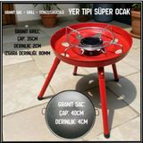 Uyguna-Yakala Granit Sac + Grill + Dönüştürücülü Yer Tipi Süper Ocak-Ykt.162