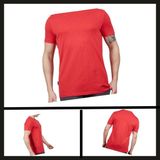 Uyguna-Yakala Kirmizi (600400) Alpinist Basic Erkek Pamuklu T-Shirt-Tsh.445