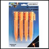 Uyguna-Yakala Led Işıklı - 4 Parça - 15 Cm Çadır Kazığı-Dır.158