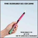 Uyguna-Yakala Pembe Doldurulabilir Gazlı Uzun Çakmak-Ykt.273