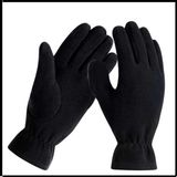 Uyguna-Yakala Siyah Polar Eldiven - Unisex - 4002-S