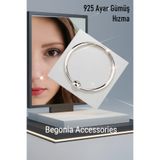 UygunGümüşçülük 925 Ayar Gümüş Tek Top Halka Hızma Piercing Delikli Deliksiz Fake Küpe Olarak Kullanıma Uygun