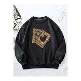 uyguntarz Unisex Tarot Kart Baskılı Oversize Sweatshirt 0YAKA-KARTMOON