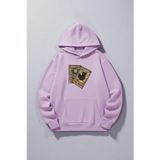 uyguntarz Unisex The Moon Tarot Kart Tasarım Baskılı Kapüşonlu Sweatshirt