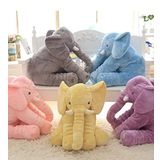 Uyku Arkadaşım Fil 85 cm - Büyük Yumuşak Uyku Arkadaşım Peluş Fil (LİLA)