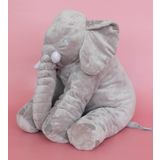 Uyku Arkadaşım Fil - Büyük Yumuşacık Peluş Fil - 85 cm- Sevgiliye HEDİYE Gri