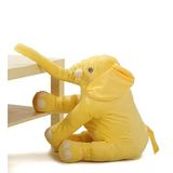 Uyku Arkadaşım Fil - Büyük Yumuşacık Peluş Fil - 85 cm- Sevgiliye HEDİYE Sarı