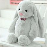 Uyku Arkadaşım Papyonlu Uzun Kulak Bunny Peluş Tavşan 65 CM 001 acik-kahverengi-bej