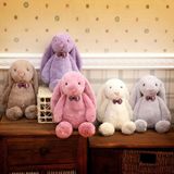 Uyku Arkadaşım PAPYONLU Uzun Kulak Bunny Peluş Tavşan 65 cm (Turuncu)