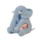 Uyku Arkadaşım Peluş Fil - Büyük Yumuşacık (75 cm)-Sevgiliye HEDİYE Mavi