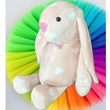 Uyku Arkadaşım Uzun Kulak Bunny Peluş Tavşan 65 cm Açık Pembe