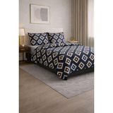Uyku Life Uykulife Diamond Desen Modern Tek Kişilik Nevresim Seti - Füme - 160 x 220 cm