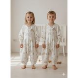 Uyku Tulumu, %100 Doğal Pamuk, Çift Kat Pazen Kumaş, Unisex, 1.0 Tog, 20-24 Derece, Bej, 0-6 Ay - -- - Çok Renkli