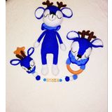 Uykucu Geyik Uyku Arkadaşı Takımı Amigurumi Organik Oyuncak