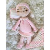 Uykucu Sofia Bebek Amigurumi Organik Oyuncak