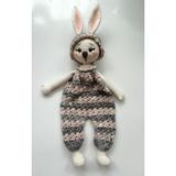 Uykucu Tavşan Zoyi Uyku Arkadaşı Amigurumi Organik Oyuncak