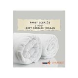 UYKUPEREST 2 Adet Microfiber Çift Kişilik Yorgan - 2'li Microfiber Çiftkişilik Yorgan Seti Rollpack